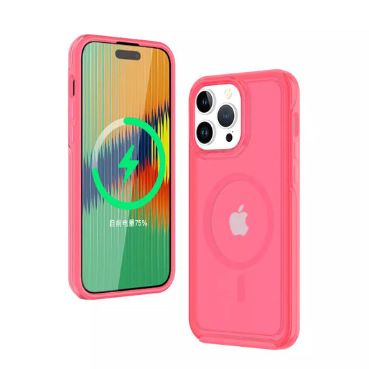 ProMag Matte Mobile Phone Case for iPhone 15 Pro Max - Pink