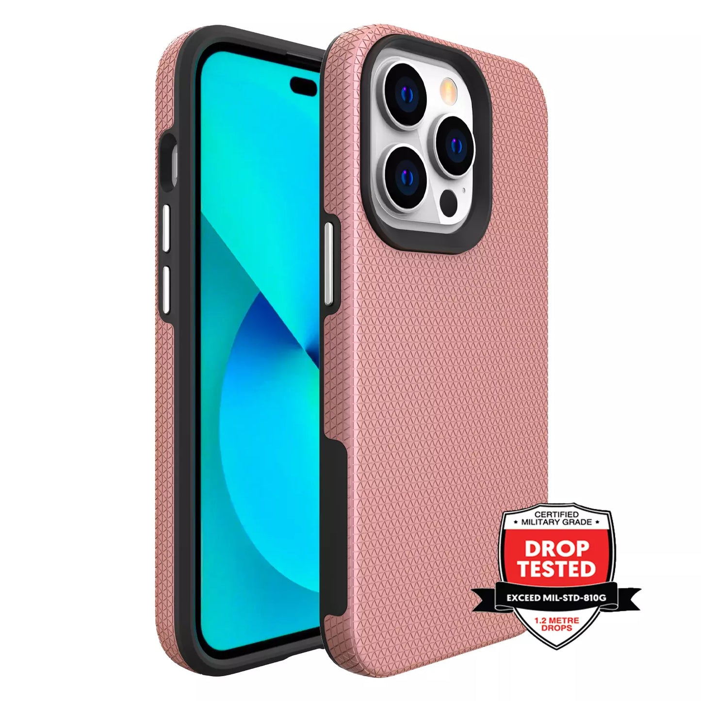 ProGrip Mobile Phone Case for iPhone 14 Pro - Rose Gold